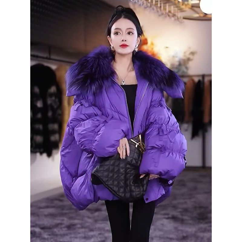 Title 6, Womens Fashion All-matching Fur Collar Cotton-...