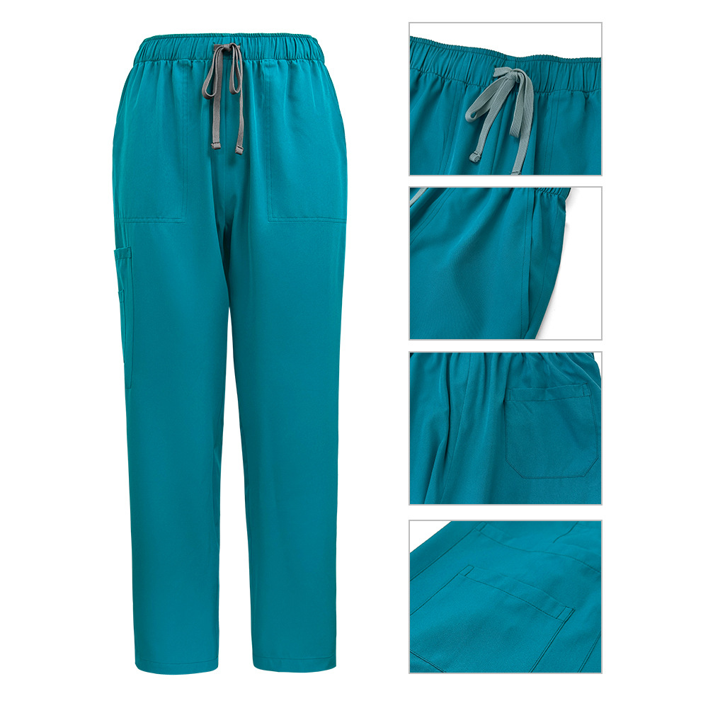 Stand Collar Zipper Doctor Nurse Work Uniforms Suit - Image 2