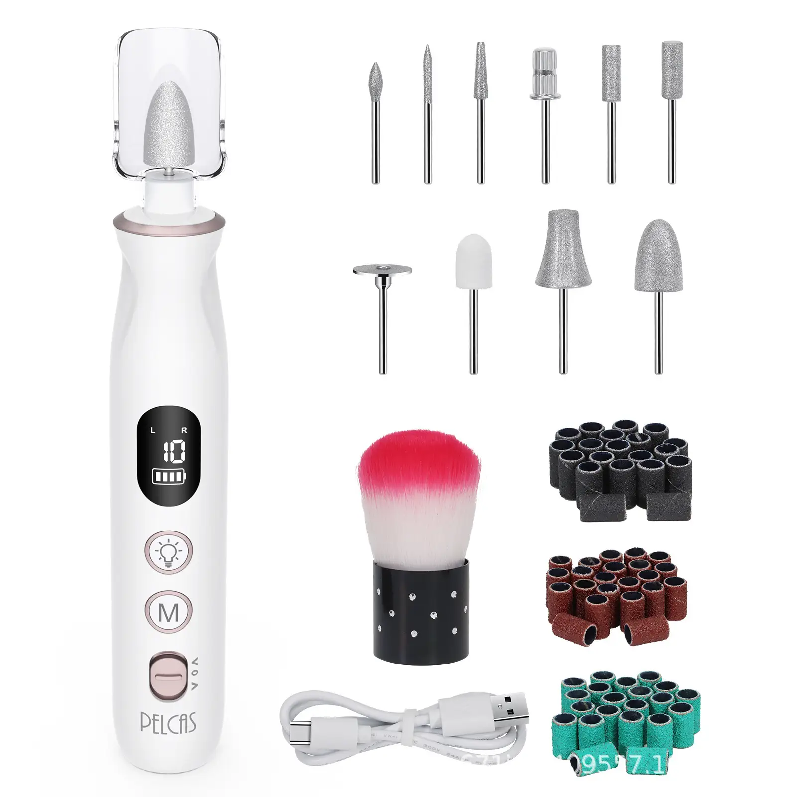 Electric Nail Grinder Portable Manicure Tool