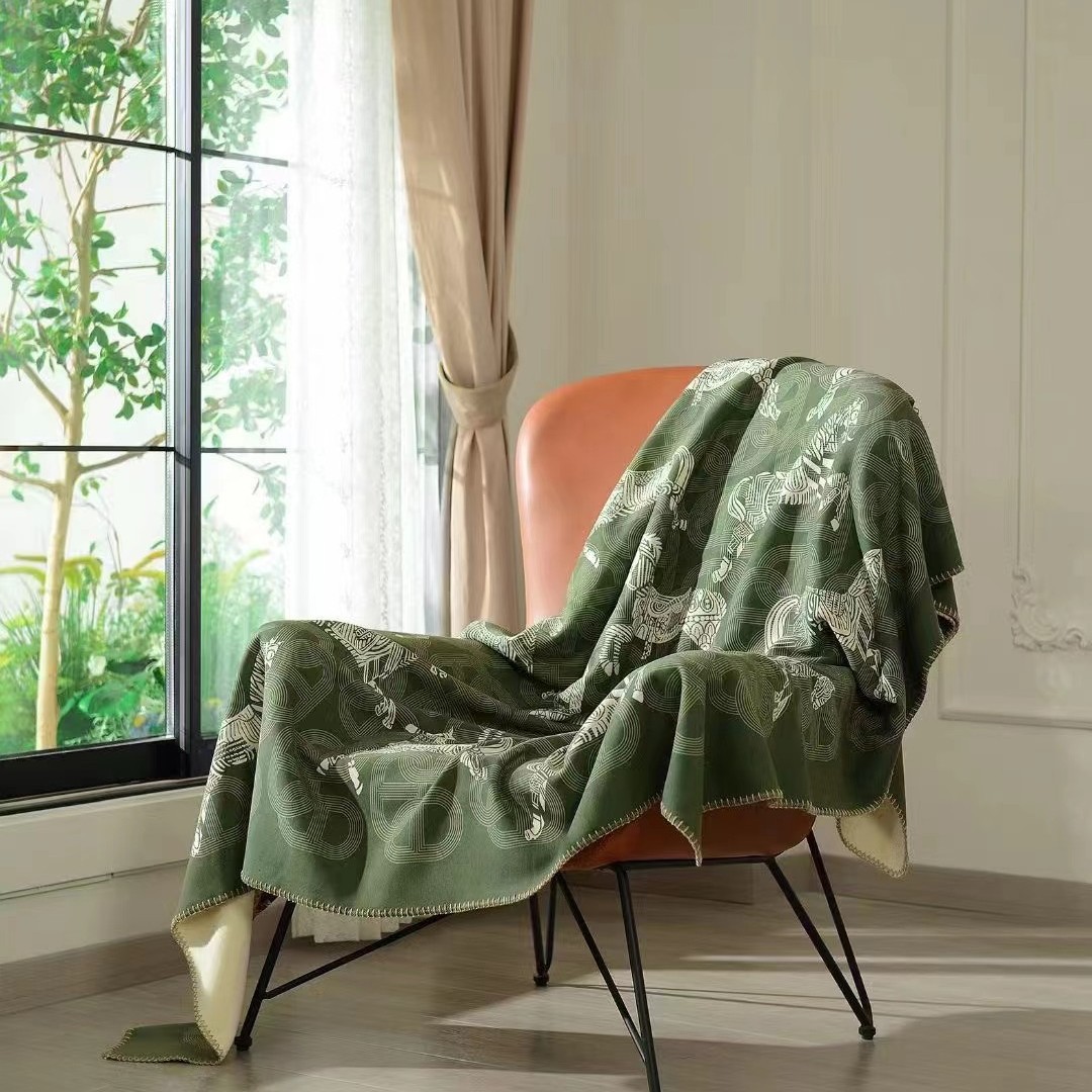 Cotton-Cashmere Blanket Shawl, picture 4 of 8