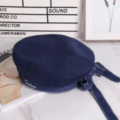 Navy Style A Sailor's Cap Children's Uniform Hat Ribbon - Navy Blue - View 1