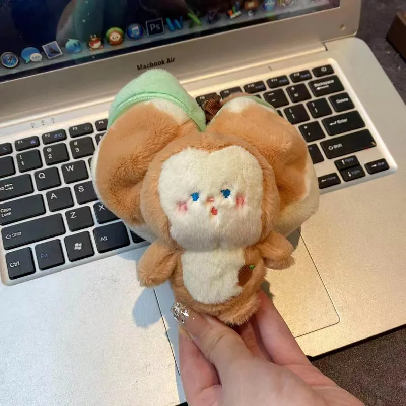 Creative Peel Fruit Animal Plush Key Chain - Kiwi Fruit