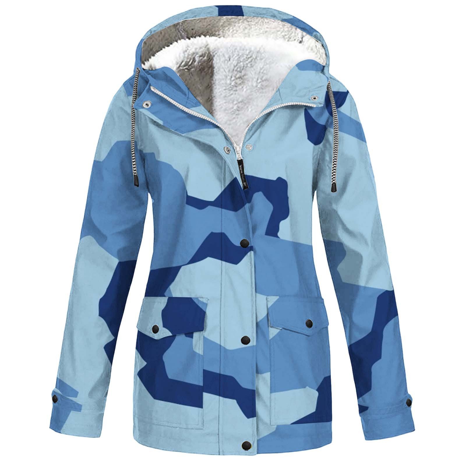 Hooded Camouflage Waterproof Outdoor Shell Jacket Men's And Women's Coats