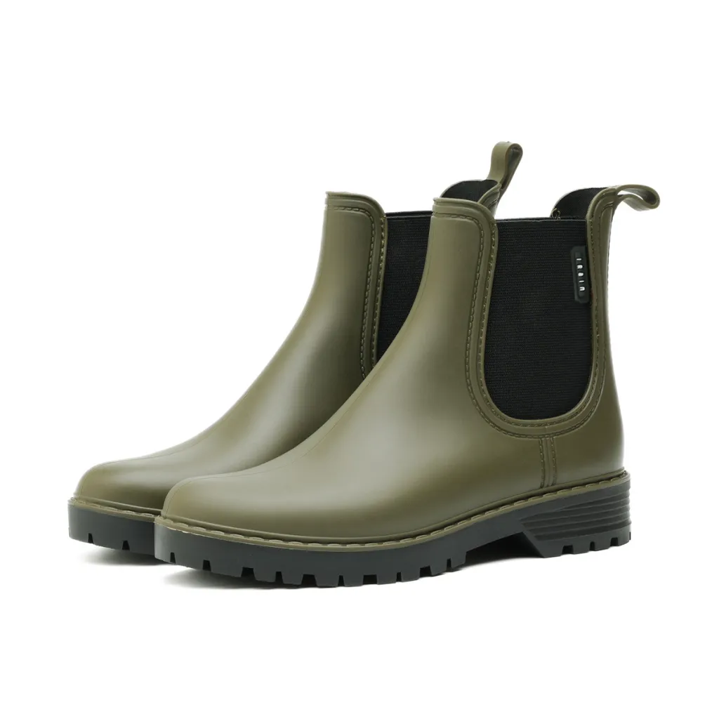 Ladies' Short Chelsea Lightweight Non-slip Low-top Rain Boots - Green