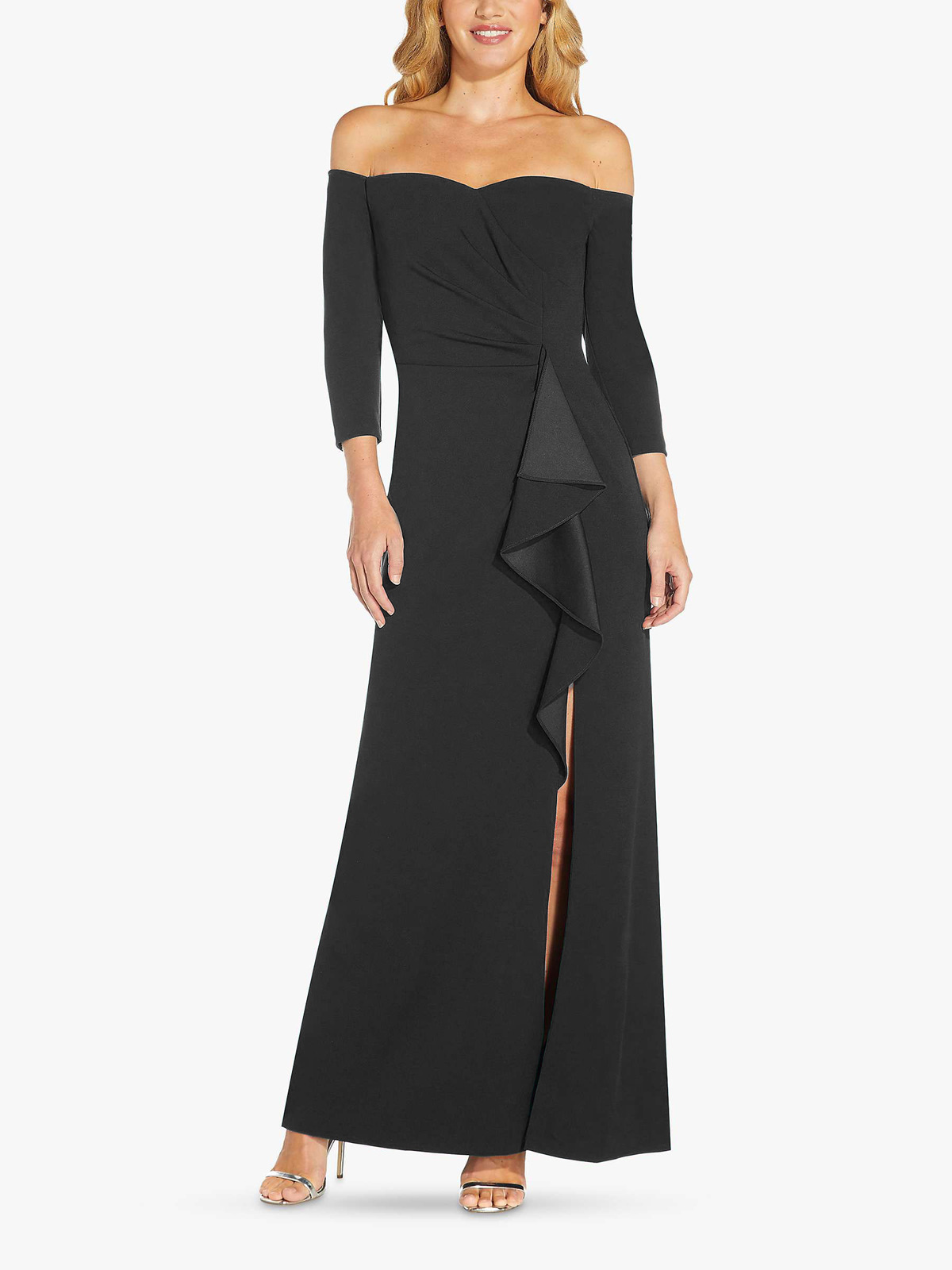 Womens Evening Gown Off-shoulder Dress