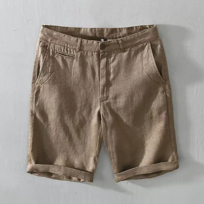 Solid-color Casual Versatile Breathable Mens Shorts