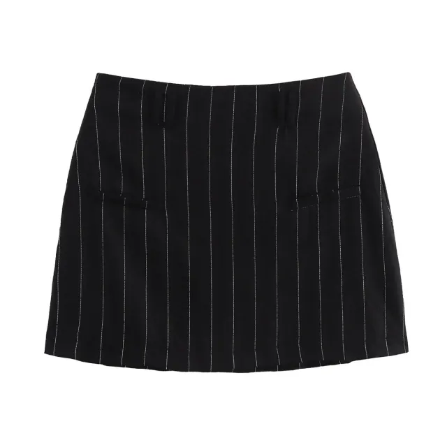 Women's Black Pinstripe Vest Suit Pants - Shop at LoveMi