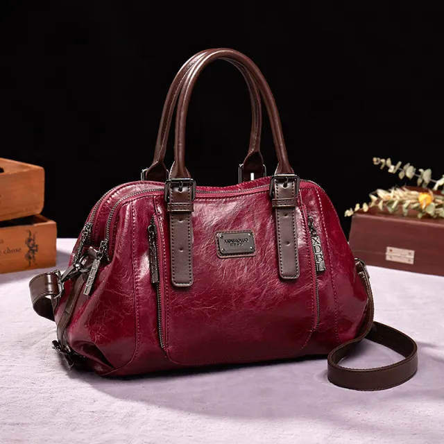 Bag Female Women's Genuine Leather Bags Handbags Crossbody Bags For Women Shoulder Bags Genuine Leather Bolsa Feminina Tote Red - Shop at LoveMi