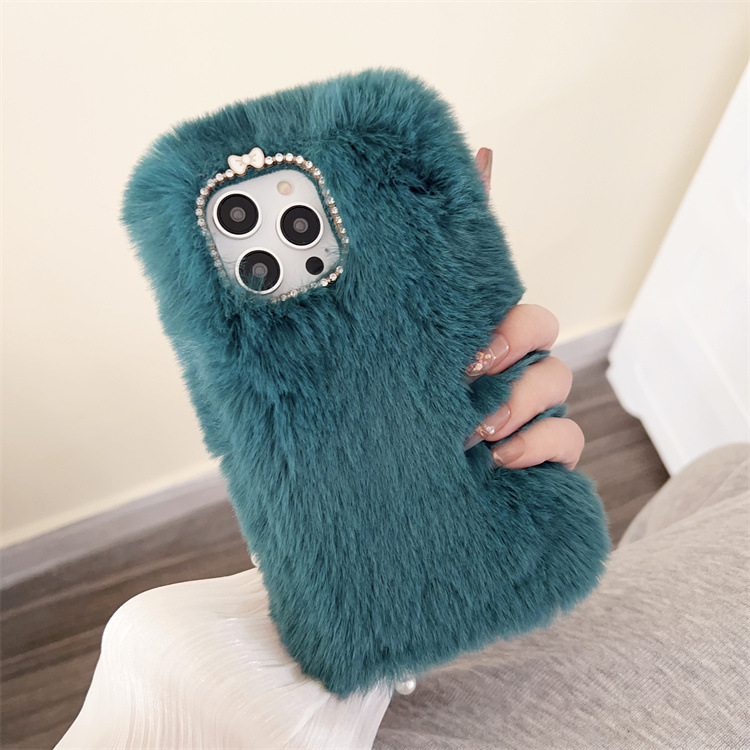 Title 2, Autumn And Winter Plush Sets Of Warm Phone Case