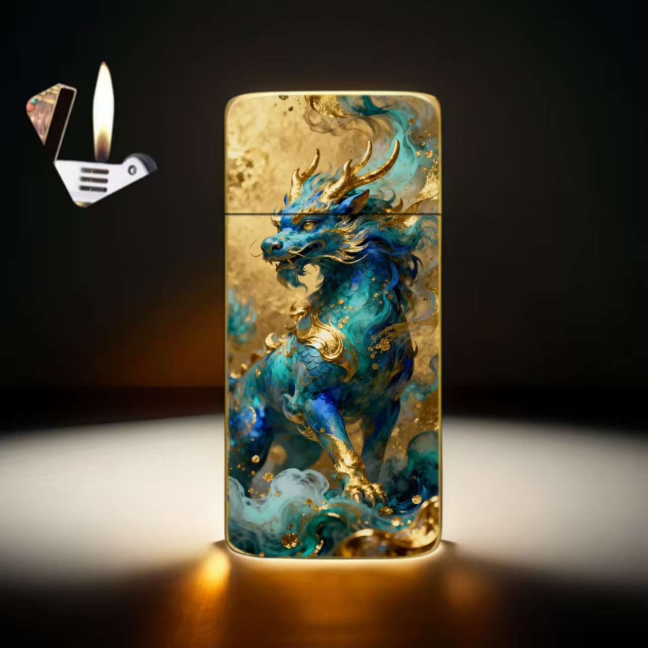 Enamel-patterned High-quality All-metal Lighter