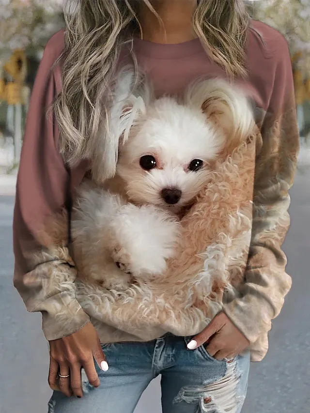 Fashion Cat Women's Round Neck Sweater 2 Style - Shop at LoveMi