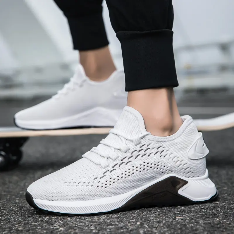 Mens Invisible Height-increasing Casual Sports Mesh Shoes