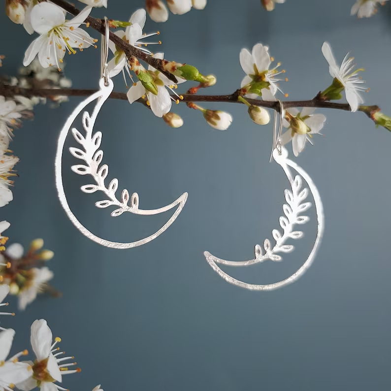 Fashion Personality Moon Pendant Earrings For Women