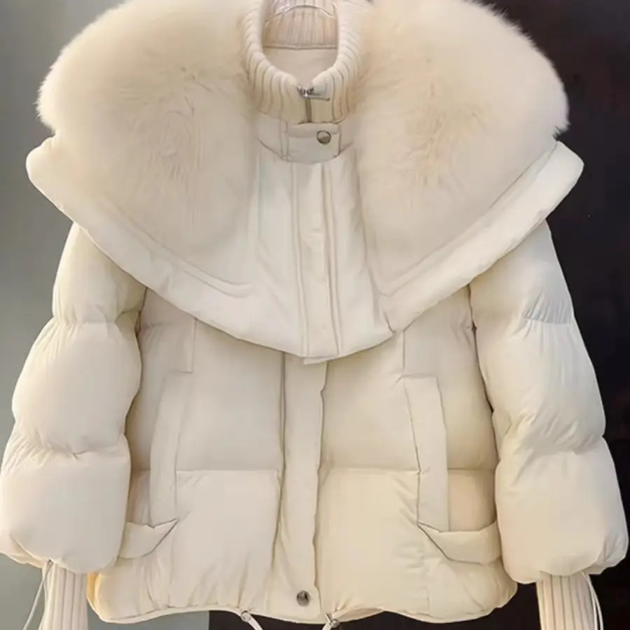 Parka Coat Petite Short Style Large Faux