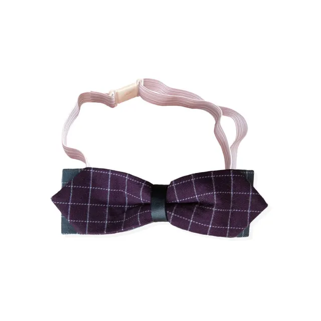 Dog Cute Fashion Bow Tie Handmade Bow Collar Wine Red Plaid - Shop at LoveMi