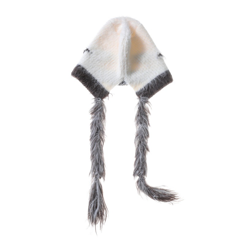 Cat Ears Mink Wool Ear-Protection Knitted Hat — Cozy Animal Ear Beanie