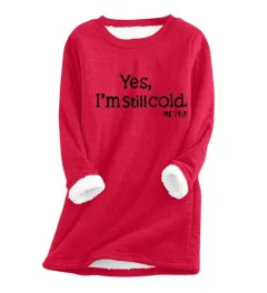 Autumn And Winter Women's Fleece-lined Women's Round Neck Sweater - Ltnswy314-5Xl - View 1