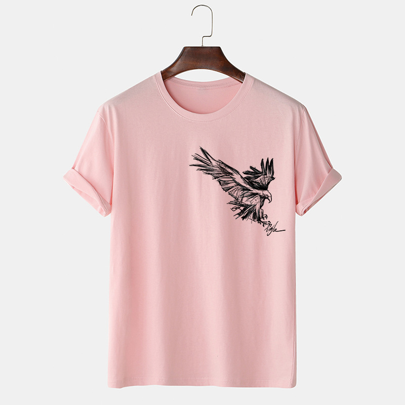 Title 3, T-shirt met ronde hals Nieuwe losse top met kor...