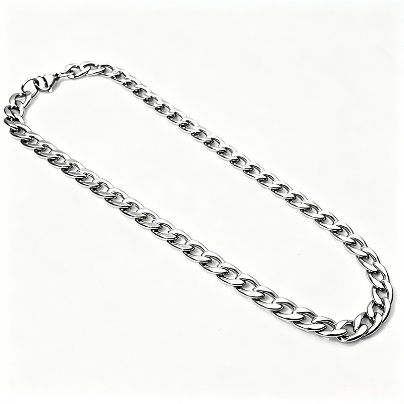 Men's Cuban Link Chain Stainless Steel Nk Titanium Steel Necklace