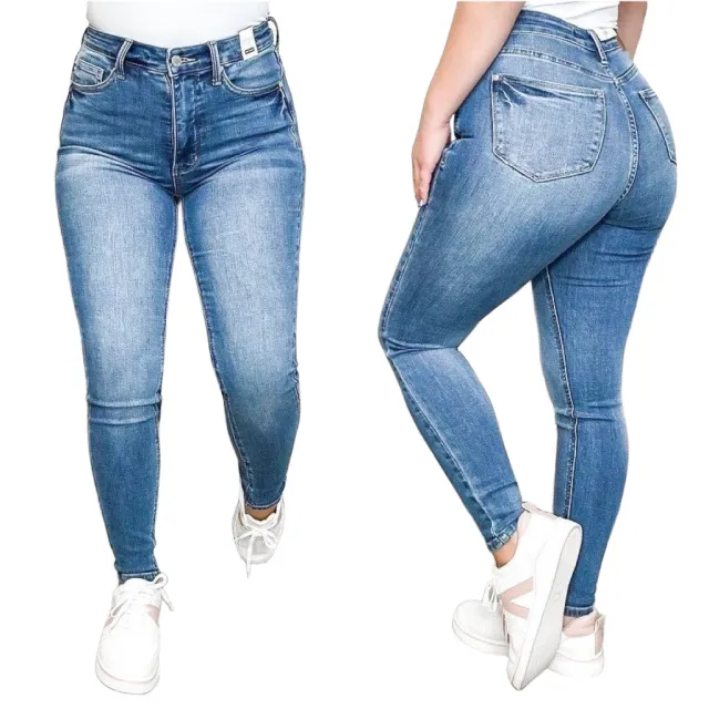 European And American Tight Elastic High Waist Skinny Pants Women's Jeans Smalt 3Xl - Shop at LoveMi