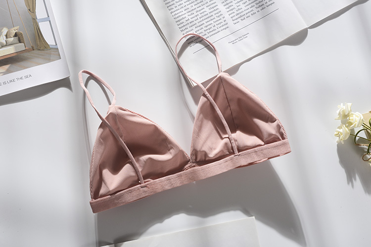 Title 7, Triangle cup non-wireless bra ultra-thin silky ...