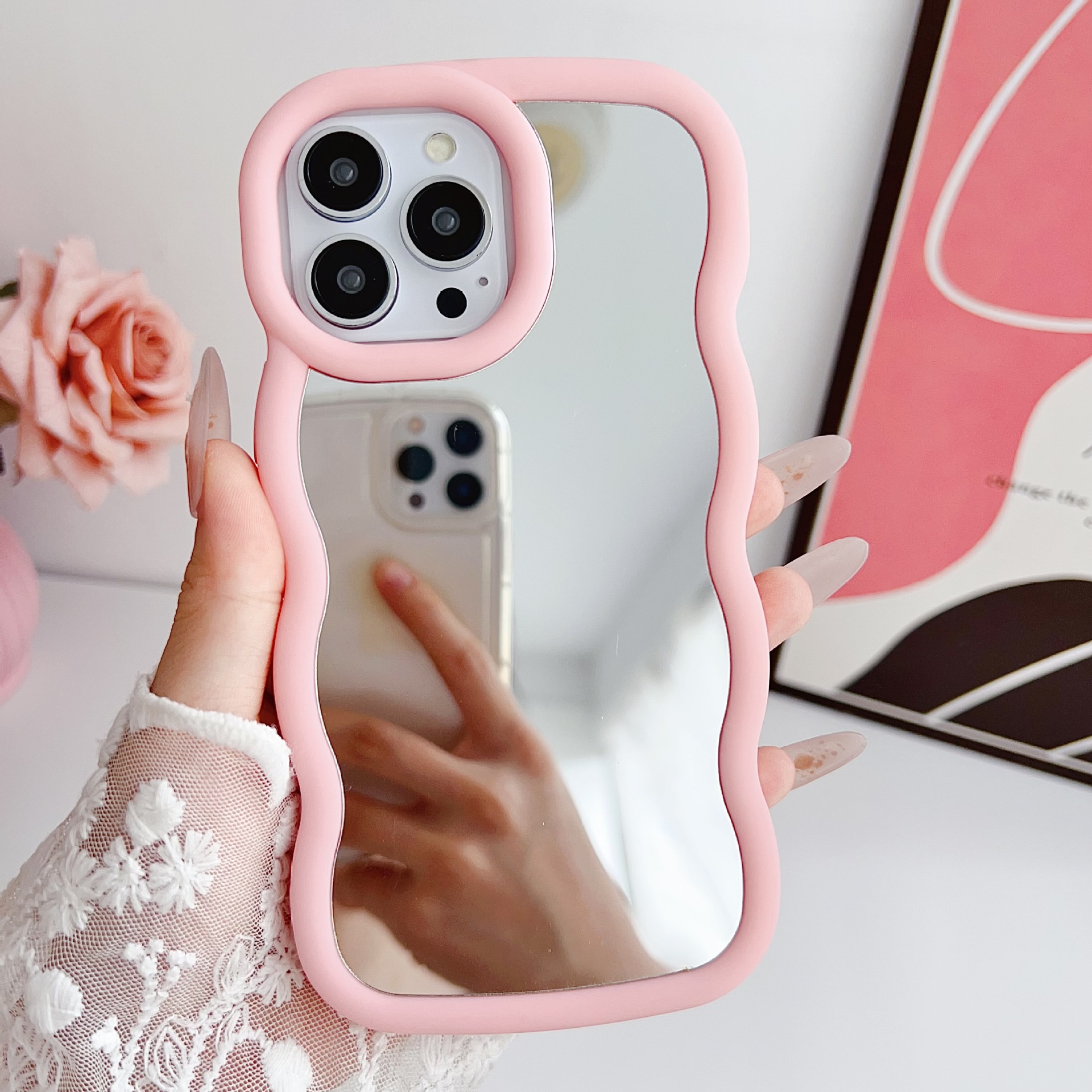 Silicone Niche Cloud Wave Phone Case