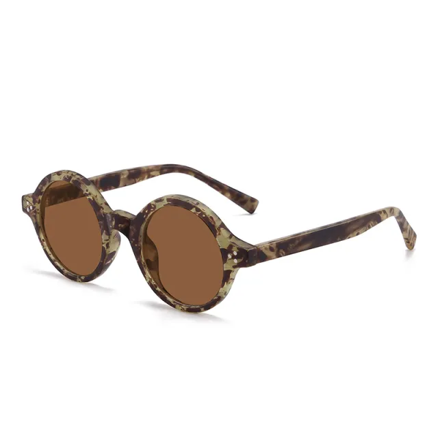 European And American Vintage Round Frame Polarized Sunglasses C4 - Shop at LoveMi
