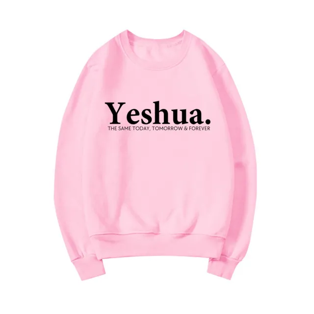 Vintage Yeshua Christian Sweatshirt Christian Apparel Faith Pink - Shop at LoveMi
