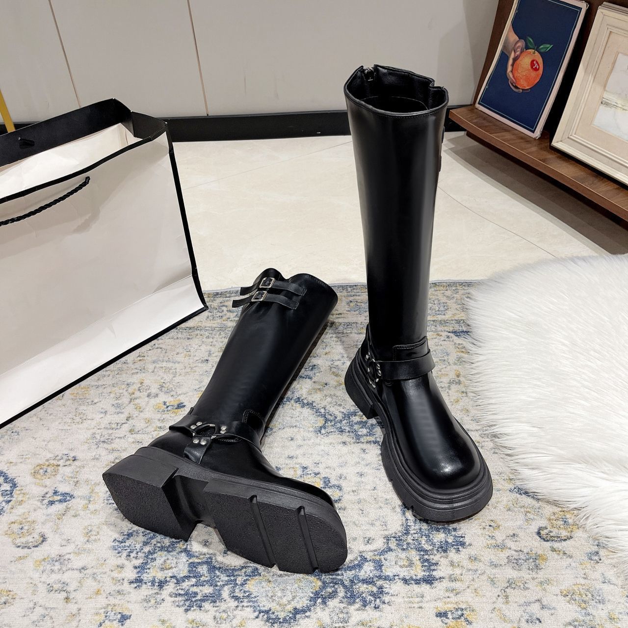 Platform High-Top Boots, picture 2 of 4