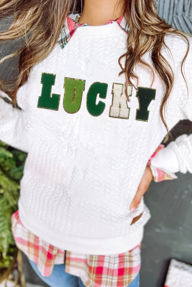 European And American Fashion Letter Printing Multicolor Long sleeved Sweater Letter - Shop at LoveMi