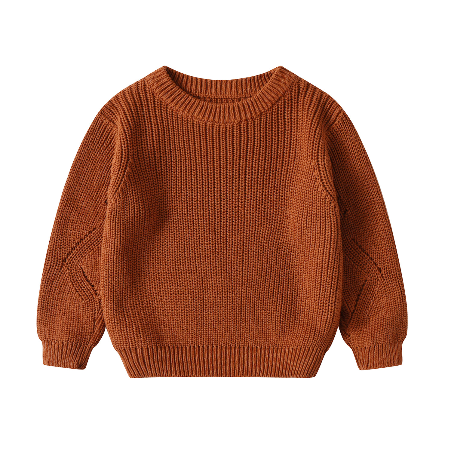 Children's Knitted Sweater Korean Style Pure Color Warm Keeping