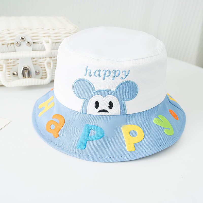 Bucket Hat Baby Spring And Autumn Thin Summer Child Sun-proof Sun Protection Sun Hat