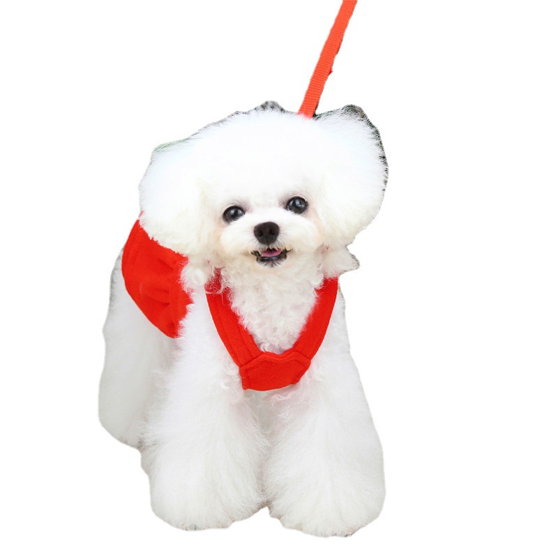 New Christmas Thick Wool Bow-Knot Skirt Pet Clothes