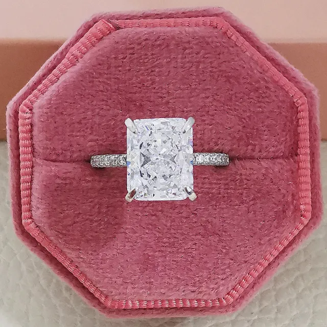Ice Flower Cut Affordable Luxury Style Niche Advanced Design Ring For Women White - Shop at LoveMi