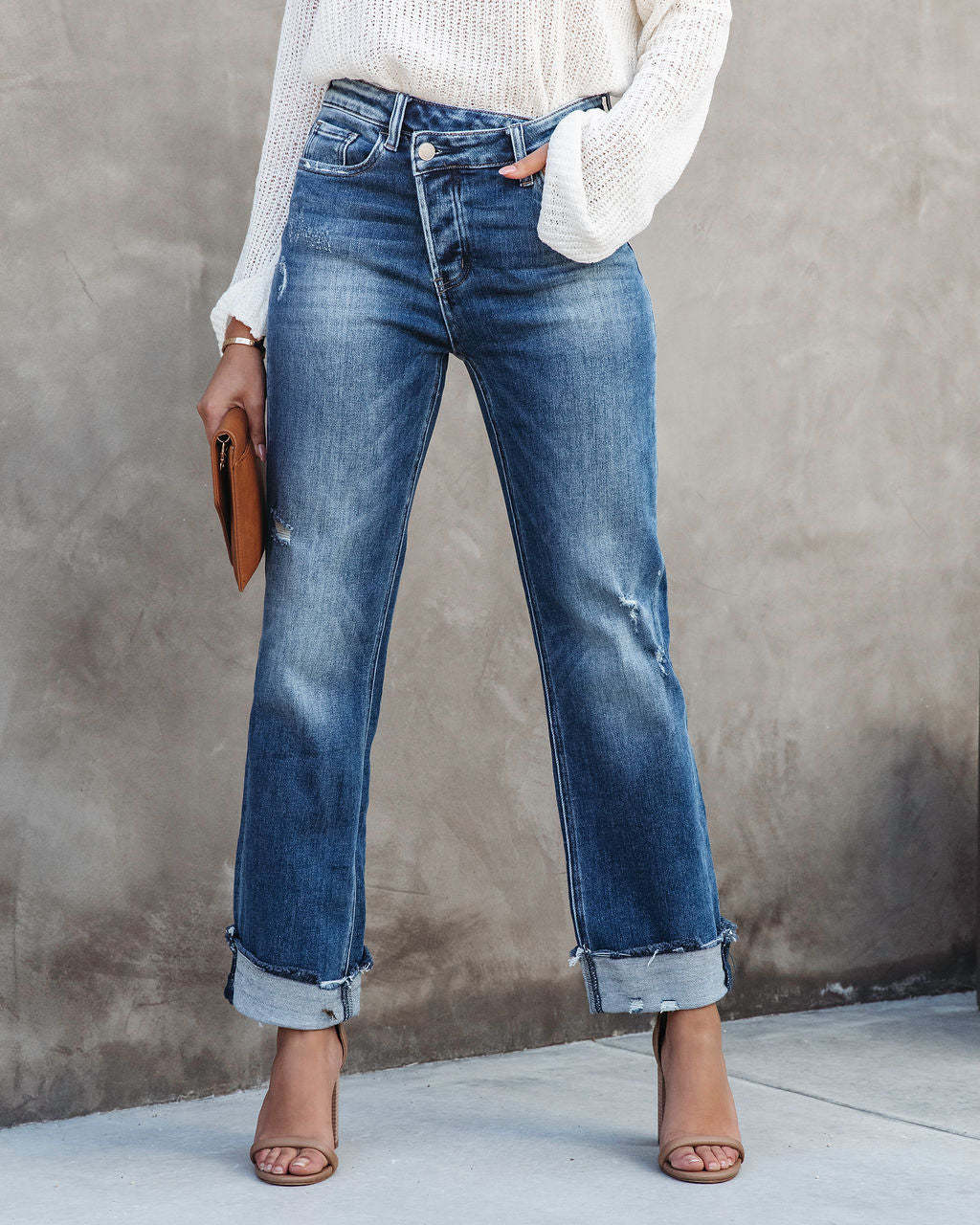Women's Fashion Individual Casual Loose Jeans - Picture 11 of 11