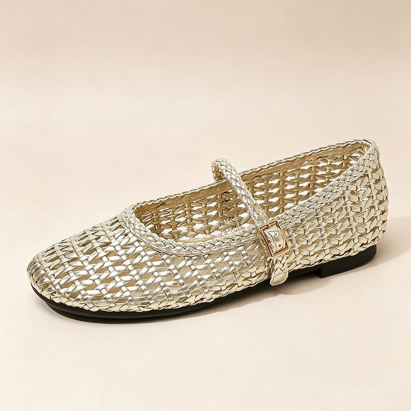 Raffia Mary Jane Flats, picture 7 of 8