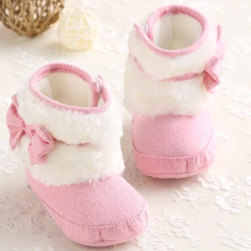 Baby Girl Soft Bottom Snow Plus Velvet
