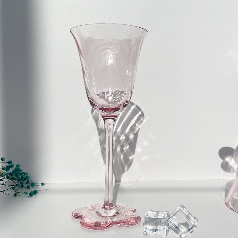 Pink Flowers Goblet