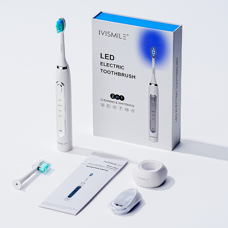 Electric Toothbrush Blue Light Teeth Whitening