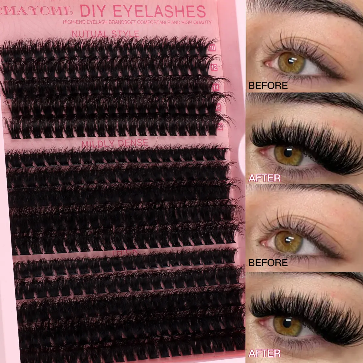 Segment Single Cluster DIY False Eyelashes Extension