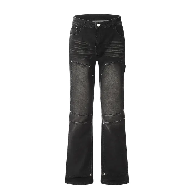 Washed High Street Vintage Jeans Men's Skinny Jeans Black - Shop at LoveMi