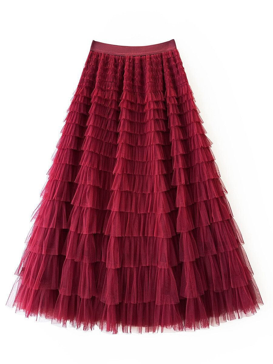 New Mesh Cake Skirt For Women Spring Style