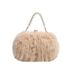 Plush Bag Sweet Girl Portable - Khaki - View 1