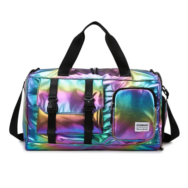 Pearl Colorful Sports Gym Bag Large Capacity Black - Shop at LoveMi