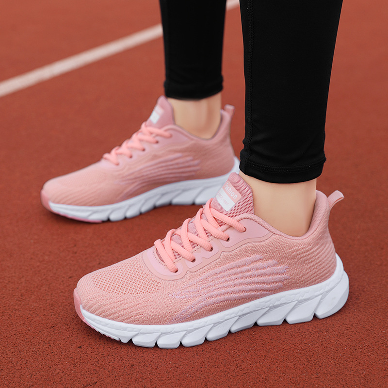Men's And Women's Flying Woven Breathable Running Shoes Couple's Casual Sneakers — foto 4
