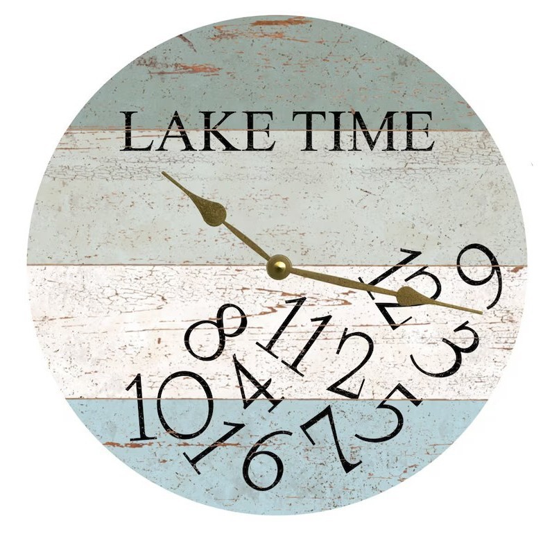 Round Wooden Wall Clock, picture 9 of 9