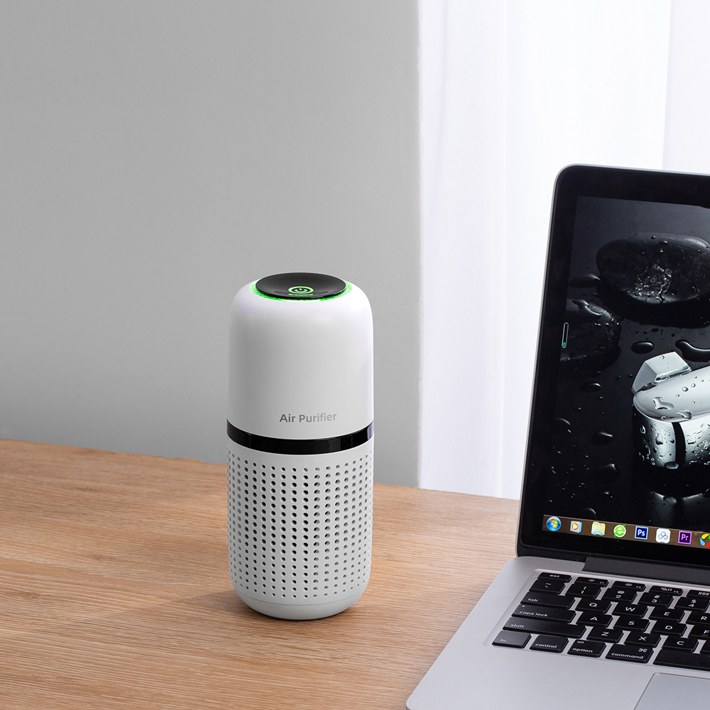 USB Charging Touch Car Air Purifier Desktop Mini PM25 Air Purifier