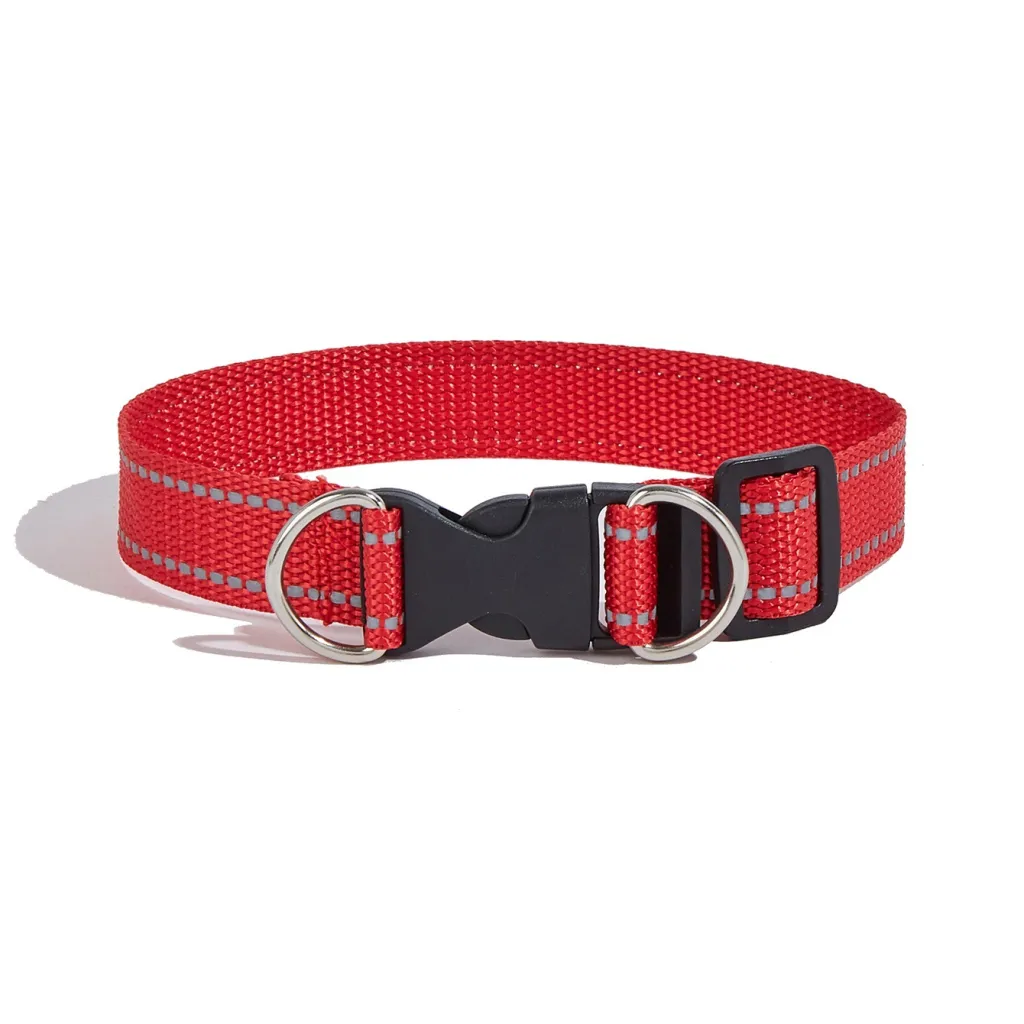 Hand Holding Rope Portable Dog Chain Pet Collar - Collar Red