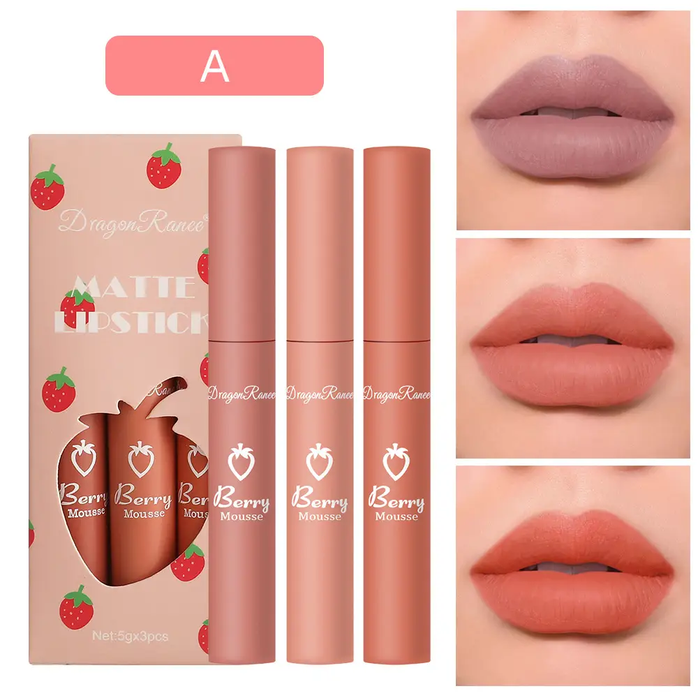 Velvet Matte Lip Glaze Lipstick Lip Gloss For Women