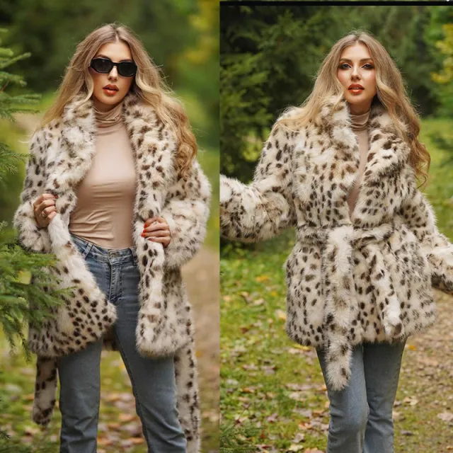Fashion Temperament Fur Leopard Print Coat Leopard Color - Shop at LoveMi